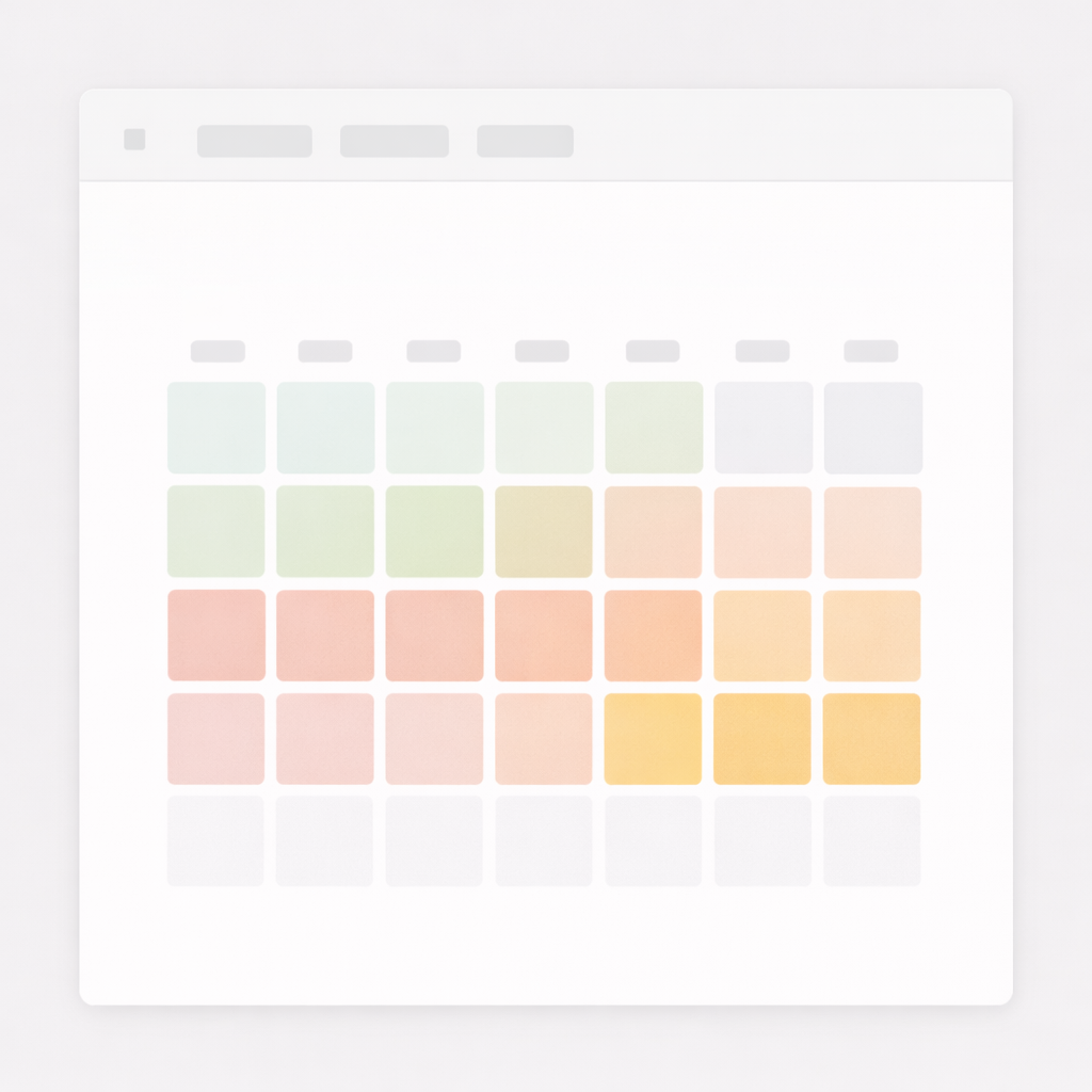 Visual del calendario de estacionalidad en España